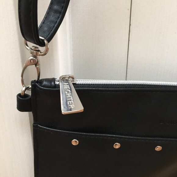 Daniel Hechter Black Faux Leather Purse Nwot - Picture 3 of 4